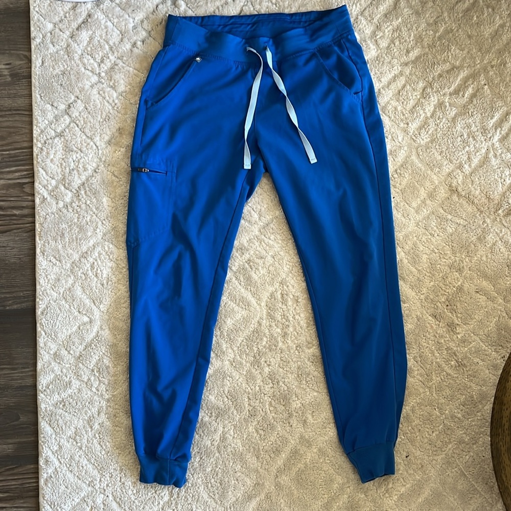 Figs royal blue joggers pants bottoms